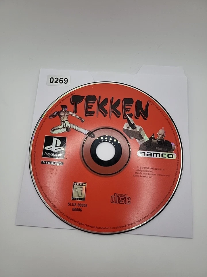 Tekken Sony PlayStation 1 PS1 Disco Solo 1995 SIN Usps TRACKING  Foto 1 de 1