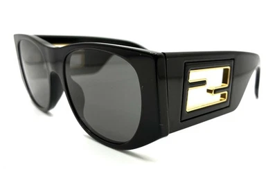 FENDI FE40109I  FE 40109I 01A Black Sunglasses 54-18-145 Rx - Image 1 of 4