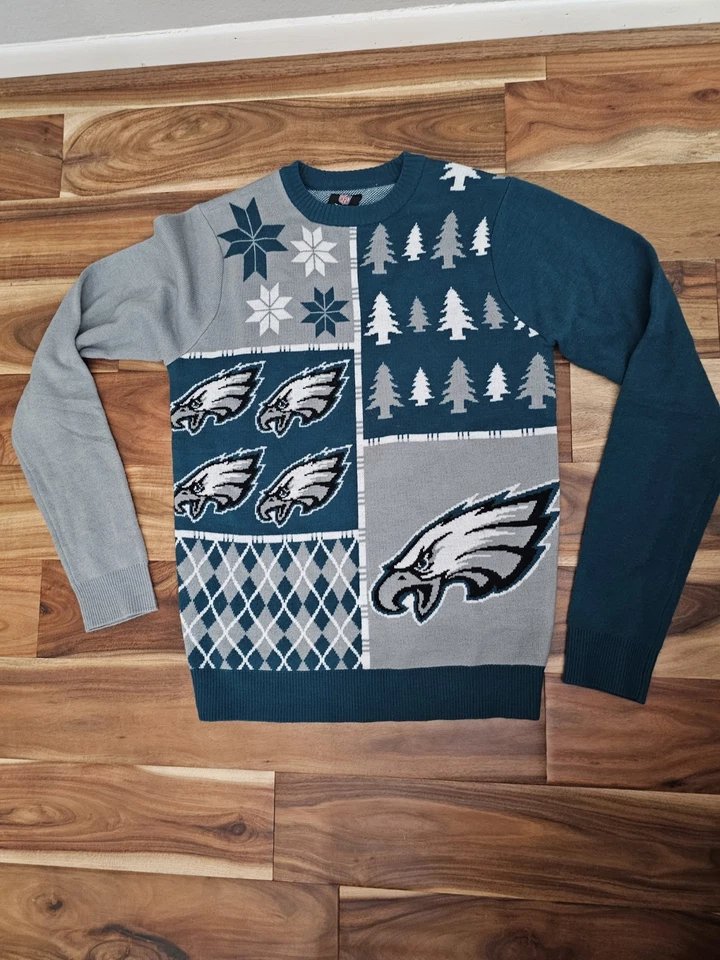 Suéter Feo Philadelphia Eagles Hombres Talla M Equipo NFL Ropa Navidad Vacaciones Foto 1 de 4