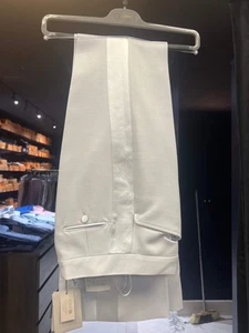 Pantalones de esmoquin Tom Ford gris claro 90 % lana y 10 % seda para hombre nuevos con etiquetas - Imagen 1 de 6