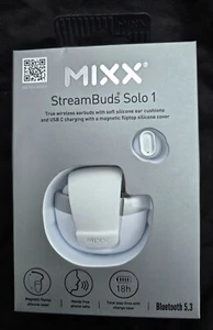 Mixx StreamBuds Solo 1 White True Wireless Earbuds - Picture 1 of 5