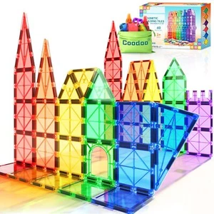 40PCS Magnetic Tiles STEM Toys for Toddlers, Montessori Building Blocks for 3+ - Picture 1 of 7