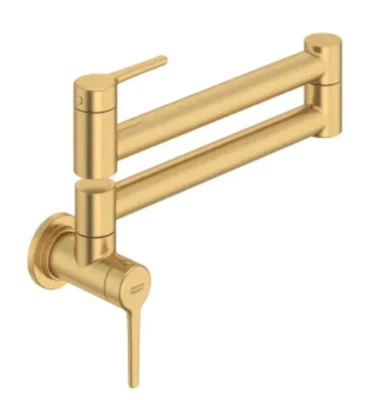 Grifo de llenado de olla de montaje en pared American Standard Studio S 4803900.GN0 dorado cepillado Foto 1 de 3