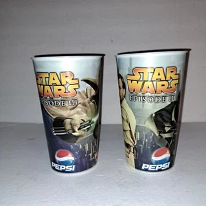 Vintage Star Wars Episode III Subway Cups Yoda General Grievous Great Condition! - Picture 1 of 12