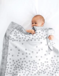 Little Giraffe Luxe Soda Baby Blanket Silver Comfort/Soft  29” x 35” Nwt Msrp$96 - Picture 1 of 6