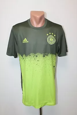 Germany Pre Match Football Shirt Jersey Camiseta Soccer Adidas Green 2015 Size L - Image 1 of 4