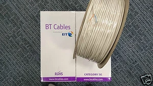 10m weiß CW1724 2 Paar CAT5E BT KABEL verdrilltes Telefon/Netzwerk (CW1308)/10m - Bild 1 von 1