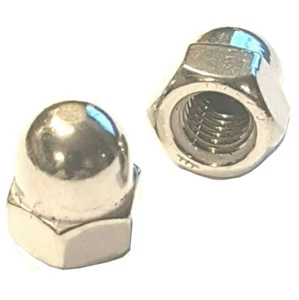 Yamaha RD400 - A2 Stainless M10 x 1.25 Dome Nuts. Multi Listing - Picture 1 of 1
