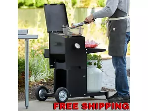 4 Gallon Steel Liquid Propane OUTDOOR DEEP FRYER Turkey Fish Meat 90,OOO BTU NEW - Picture 1 of 10