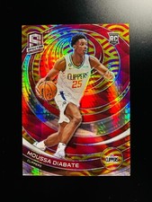 Moussa Diabate 2022-23 Spectra Asia Tmall Hyper Red and Yellow /75 RC #185