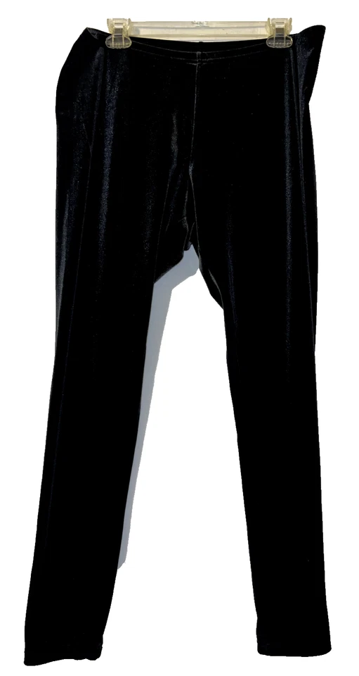 Женские повседневные черные бархатные эластичные леггинсы J. JILL размер L - Изображение 1 из 4
