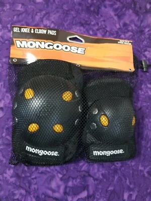 Brand New Mongoose BMX Bike Knee and Elbow Pad, Skateboard Set New In Mesh - Image 1 of 2