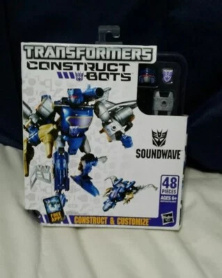 NWT Transformers Construct- Bots Elite Class Decepticon Soundwave Jet Hasbro - Image 1 of 4