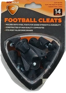 NUOVI TACCHETTI CALCIO SoftSole 14 tacchetti 1/2" punte in acciaio - Foto 1 di 2