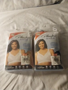 2 46DDD Playtex 18 Hr Wirefree Bra 4693 Sailor Blue Pretty Blush New - Picture 1 of 5