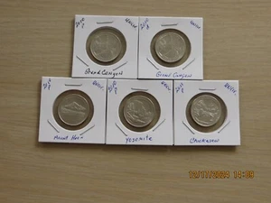 Quarters {1P1-5)2010pd Grand Canyon, 2010p Yosemite, Mount Hood, 2011p Chickasaw - Picture 1 of 4