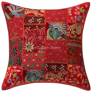Decorative Home Decor 16 x 16 in Boho Cushion Cover Vintage Sofa Pillow Case - Picture 1 of 5