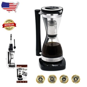 Electric Siphon Coffee Maker - 8 oz Single Serve Brewer with 3 Strength Settings - Picture 1 of 6