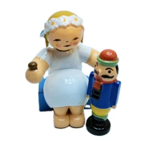 Wendt & Kühn - Margeritenengel mit Nussknacker 634/70/32 - Rarität -NEU & OVP - Picture 1 of 2