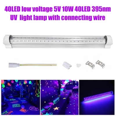 UV Black Light Bar Fixtures Ultraviolet Lamp Strip US Plug DJ Party Club 40 LED - Image 1 of 4