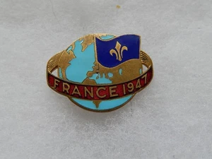 Insigne Scout Mondial Jamboree de la Paix France Moisson Aout 1947 - Photo 1/2