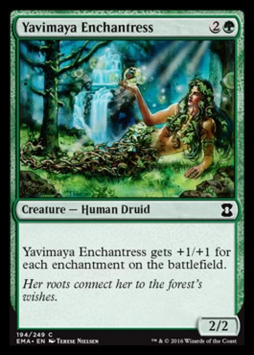 Yavimaya Enchantress -Foil Medium Play MTG Eternal Masters - Image 1 of 1