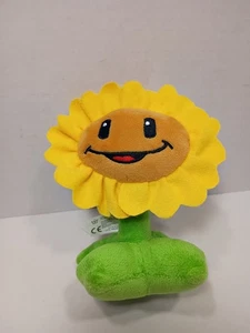 Plants Vs Zombies Sunflower 6" Plush Soft Jazwares 2014 Electronic Arts Inc RARE - Picture 1 of 6