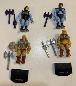 Mega Bloks Construx MOTU Masters Universe Mini Toy Action Figure Variant Lot - Picture 1 of 2