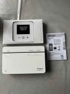 Drayton Wiser Smart Thermostat Pack Kit 2 Heating and Water Control WT724R9K0902 - Image 1 of 4