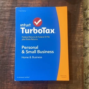 Turbotax 2014 Home And Business Personal Small Federal And State 424528 - Picture 1 of 3