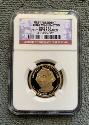 2007 George Washington $1 Dollar - NGC PF70 Ultra Cameo - Image 1 of 2