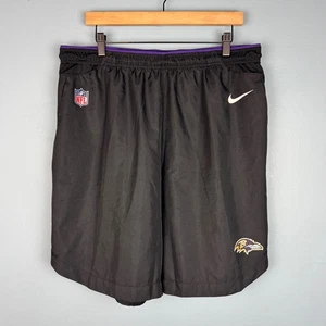 Pantaloncini da allenamento Nike Dri Fit Baltimore Ravens NFL On Field da uomo 2XL nero viola - Foto 1 di 7