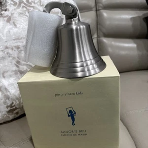 Pottery Barn Kids "Sailor's Bell" (Cloche de Marin) Edelstahl Glocke Neu - Bild 1 von 9