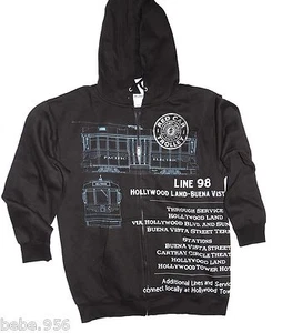 DISNEY HOODIE/ WOMENS SIZE L BLACK/GRAY 80% COTTON & 20% POLYESTER LONG SLEEV - Picture 1 of 2