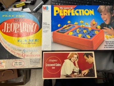 vintage scrabble, Perfection and jeopardy games (B2) - Image 1 of 4