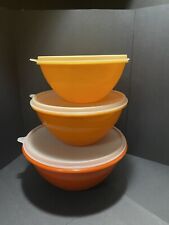 Vintage Set of Wonderlier Tupperware Harvest Bowls - Set of 3