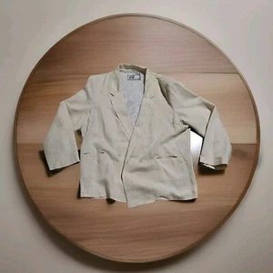 Mens XL 100% Pure Linen Summer Blazer Sport Coat New Rules - Picture 1 of 9
