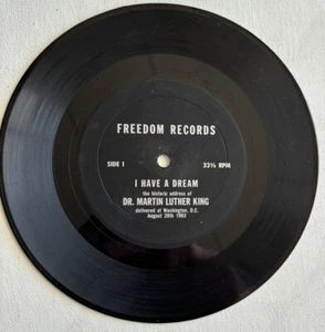 DR. MARTIN LUTHER KING, I HAVE A DREAM SPEECH, FREEDOM RECORDS, VINYL RECORD - Imagen 1 de 5