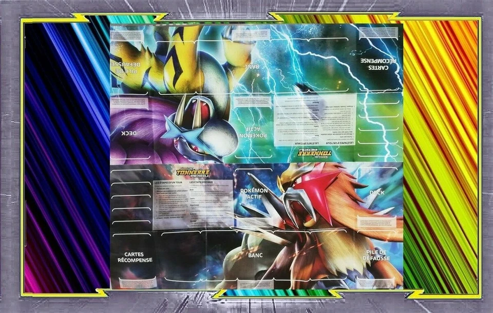 Tapis de Jeu - Playmat - Pokemon : Entei Et Raikou - SL08 - Photo 1/1