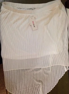 Justfab Damenrock Plissee weiß - Bild 1 von 3