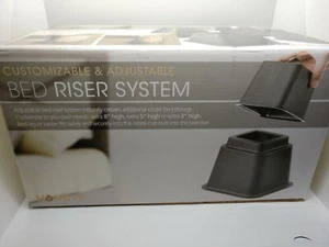 Home-it Customizable & Adjustable Bed Riser System for Furniture - Black - Picture 1 of 6
