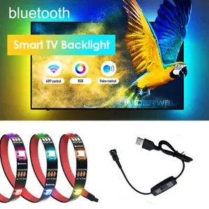 Bluetooth Música APP USB WS2812B RGBIC Tira de Luz LED Pixel Lámpara Direccionable Kit - Imagen 1 de 12