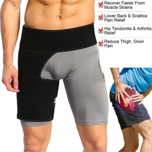 Compression Strap Unisex Sciatica Groin Pain Relief Thigh Support Hip Brace Wrap - Picture 1 of 13