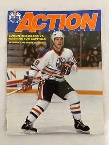 EDMONTON OILERS ACTION MAGAZINE/PROGRAM OCTOBER 29, 1988 NORMAND LACOMBE COVER - Picture 1 of 7