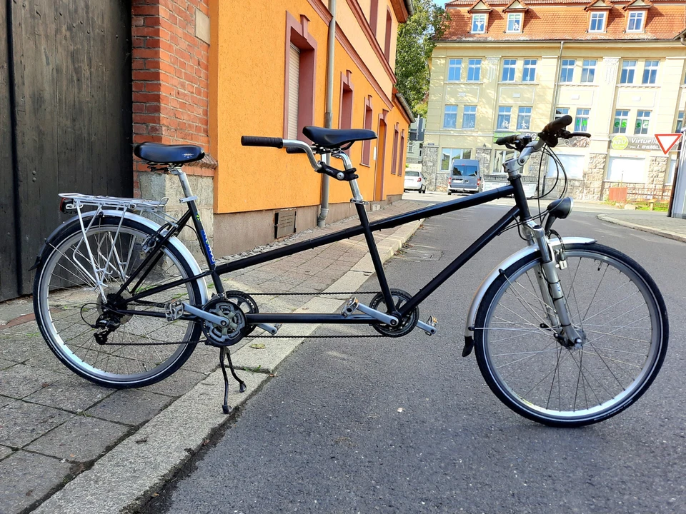 Tandem fahren macht glücklich! Verleih 1 Tag Tandem Ilmtal-Radweg Apolda Weimar - Bild 1 von 1