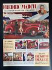 Vintage 1938 Fredric March DeSoto Automobile Ad