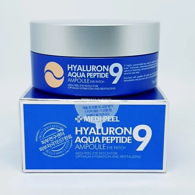 MEDI PEEL Hyaluron Aqua Peptide9 Ampoule Eye Patch 1.6g x 60ea Moisture K-Beauty - Image 1 of 4