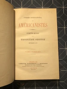 [32810-147] Voyages Histoire - Congrès des Américanistes 1879 - Afbeelding 1 van 2
