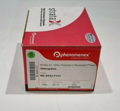 PHENOMENEX 8B-S043-FCH_Strata-XL 100u Polymeric Reversed Phase 200mg-6mL, 30box