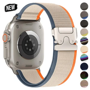 Nylon Travel Strap For Apple Watch Ultra 2 10/9/8/7/6 38mm-49mm Trail Loop Band - Picture 1 of 15
